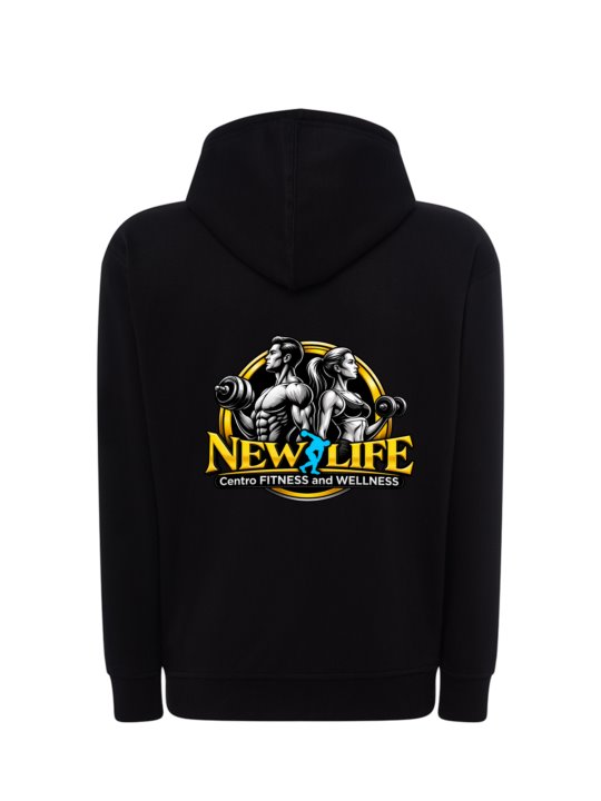 Felpa Zip Nera