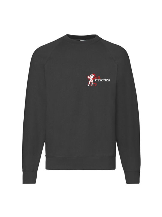 Nera Felpa Raglan Nera